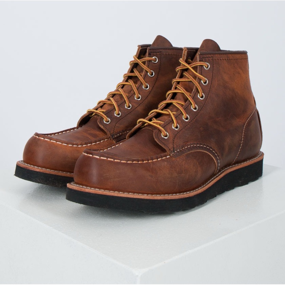 Red Wing Shoes 8886 Moc Toe Copper Rough & Tough Size 8